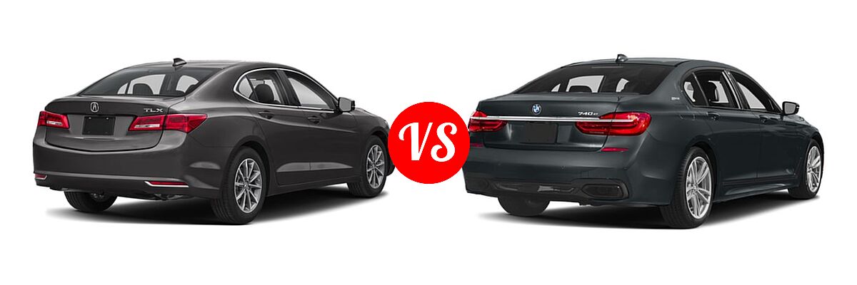 2019 Acura TLX Sedan 2.4L FWD vs. 2019 BMW 7 Series Sedan PHEV 740e xDrive iPerformance - Rear Right Comparison