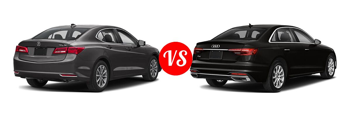 2019 Acura TLX Sedan 2.4L FWD vs. 2022 Audi A4 Sedan Premium / Premium Plus / Prestige / S line Premium / S line Premium Plus / S line Prestige - Rear Right Comparison