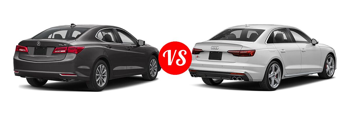 2019 Acura TLX Sedan 2.4L FWD vs. 2023 Audi S4 Sedan Premium / Premium Plus / Prestige - Rear Right Comparison