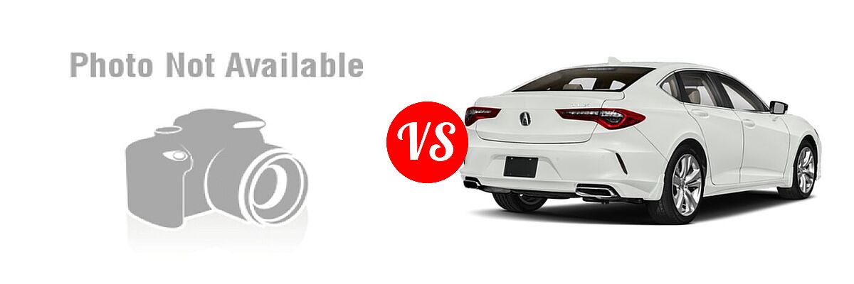 2019 Acura TLX Sedan 3.5L FWD vs. 2022 Acura TLX Sedan w/Technology Package - Rear Right Comparison