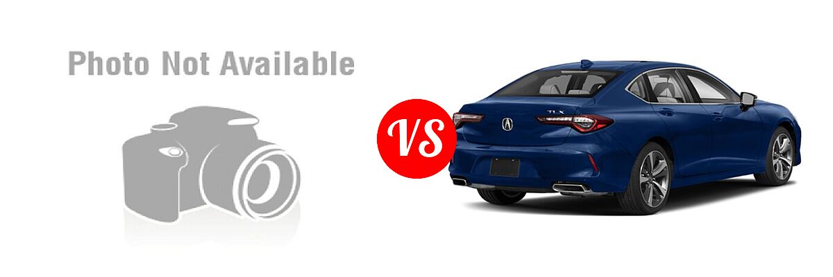2019 Acura TLX Sedan 3.5L FWD vs. 2022 Acura TLX Sedan w/Advance Package - Rear Right Comparison