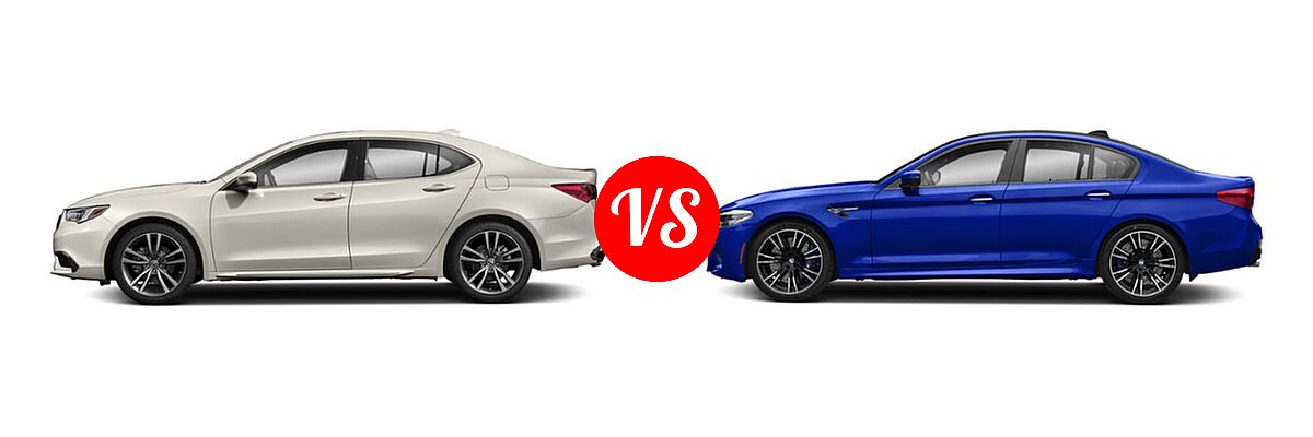 2019 Acura TLX Sedan w/Technology Pkg vs. 2019 BMW M5 Sedan Competition / Sedan - Side Comparison
