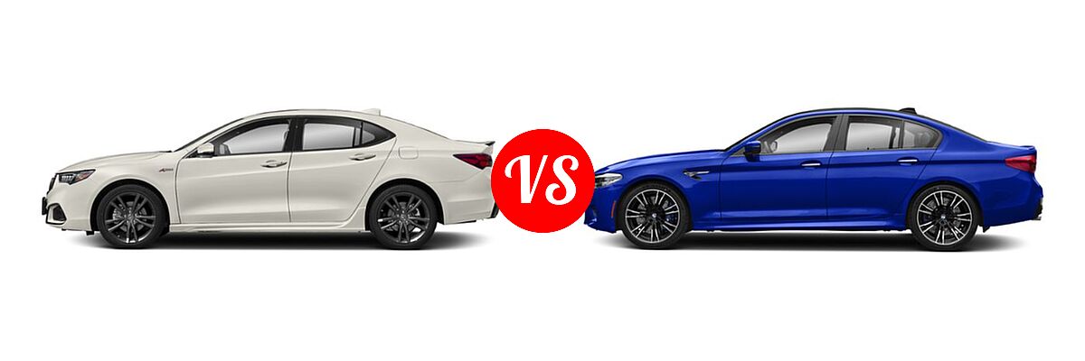 2019 Acura TLX Sedan w/A-SPEC Pkg vs. 2019 BMW M5 Sedan Competition / Sedan - Side Comparison