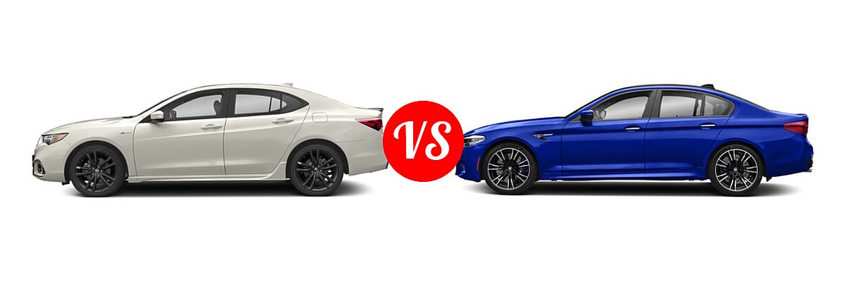 2019 Acura TLX Sedan 2.4L FWD vs. 2019 BMW M5 Sedan Competition / Sedan - Side Comparison