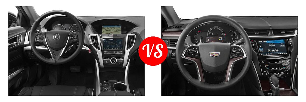 2019 Acura TLX Sedan w/Technology Pkg vs. 2019 Cadillac XTS Sedan 4dr Sdn FWD / Livery Package / Luxury / Platinum / Platinum V-Sport / Premium Luxury - Dashboard Comparison