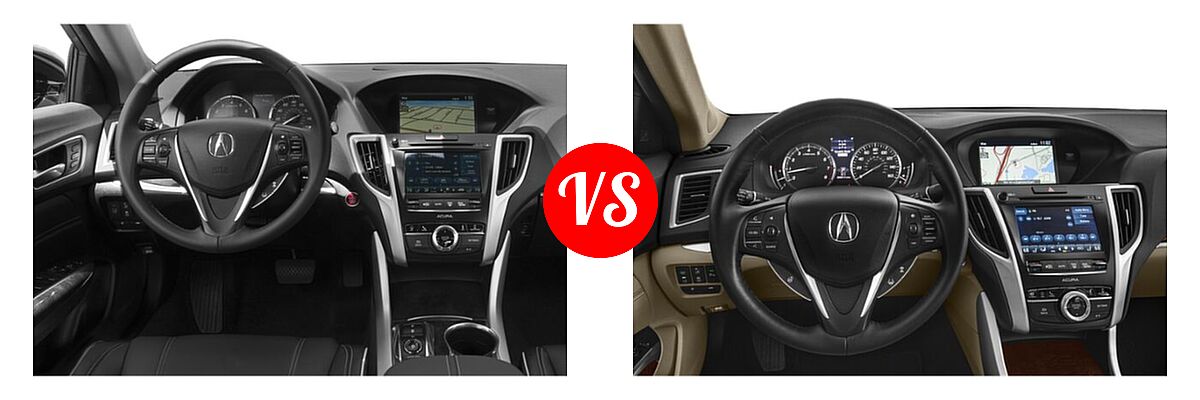 2019 Acura TLX Sedan w/Technology Pkg vs. 2020 Acura TLX Sedan w/Advance Pkg - Dashboard Comparison