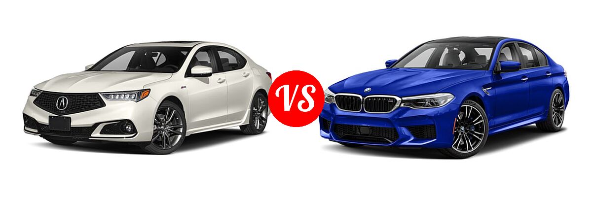 2019 Acura TLX Sedan w/Advance Pkg vs. 2019 BMW M5 Sedan Competition / Sedan - Front Left Comparison