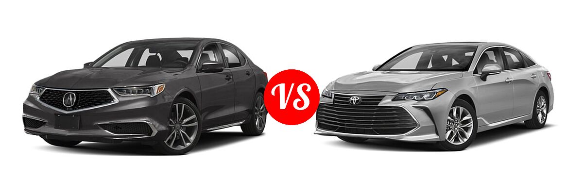 2019 Acura TLX Sedan w/Technology Pkg vs. 2019 Toyota Avalon Sedan Limited / XLE / XSE - Front Left Comparison