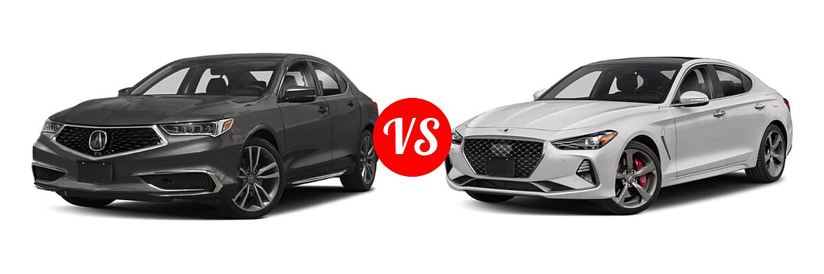2019 Acura TLX Sedan w/Technology Pkg vs. 2019 Genesis G70 Sedan 2.0T Advanced / 2.0T Sport / 3.3T Advanced / 3.3T Design / 3.3T Dynamic - Front Left Comparison