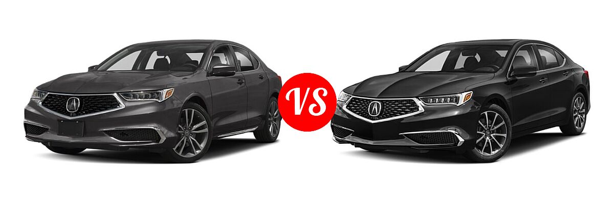 2019 Acura TLX Sedan w/Technology Pkg vs. 2020 Acura TLX Sedan 3.5L SH-AWD - Front Left Comparison