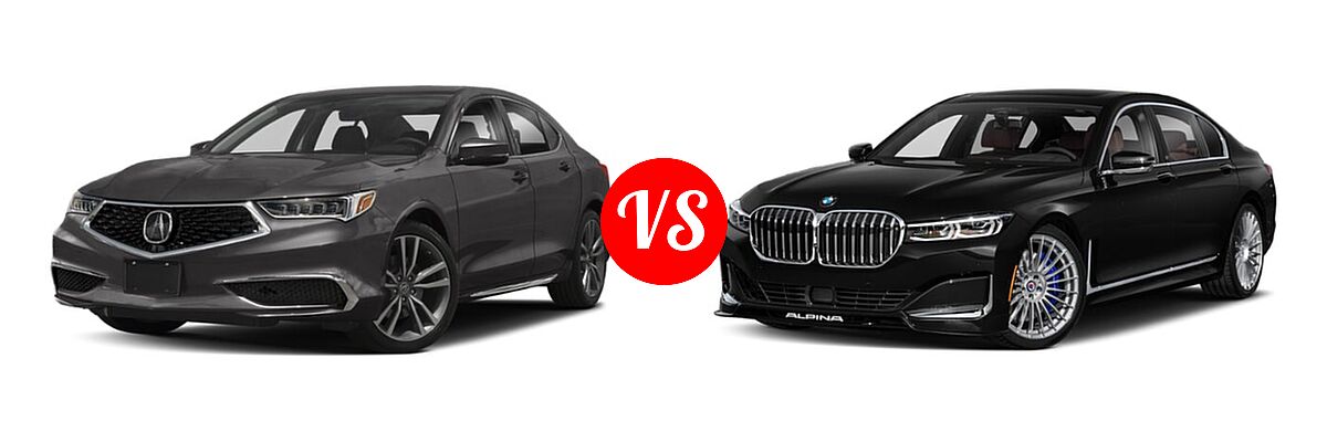 2019 Acura TLX Sedan w/Technology Pkg vs. 2021 BMW ALPINA B7 Sedan ALPINA B7 xDrive - Front Left Comparison