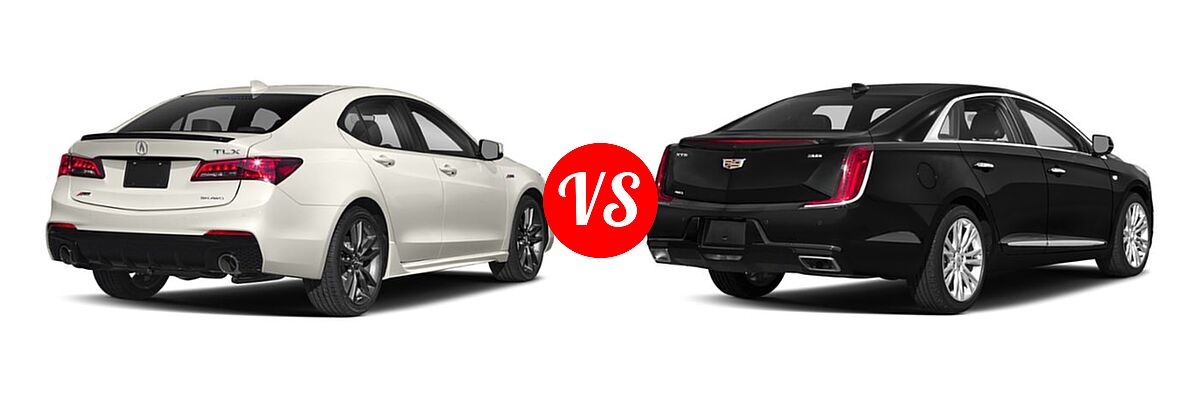 2019 Acura TLX Sedan w/Advance Pkg vs. 2019 Cadillac XTS Sedan 4dr Sdn FWD / Livery Package / Luxury / Platinum / Platinum V-Sport / Premium Luxury - Rear Right Comparison