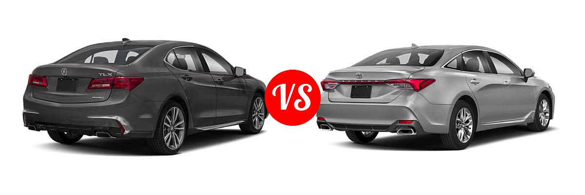 2019 Acura TLX Sedan w/Technology Pkg vs. 2019 Toyota Avalon Sedan Limited / XLE - Rear Right Comparison