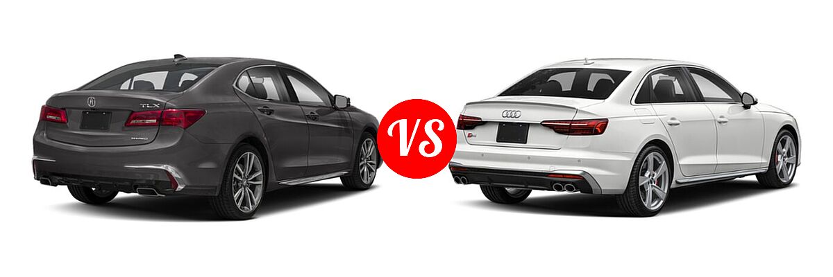 2019 Acura TLX Sedan w/Technology Pkg vs. 2021 Audi S4 Sedan Premium Plus - Rear Right Comparison