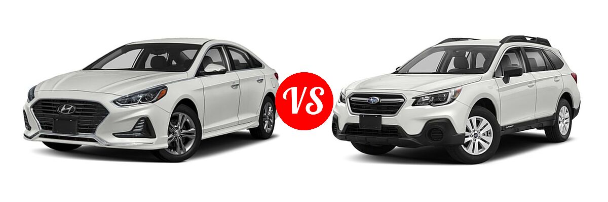 2018 Hyundai Sonata Sedan Eco / SE / SEL vs. 2018 Subaru Legacy Sedan 2.5i - Front Left Comparison