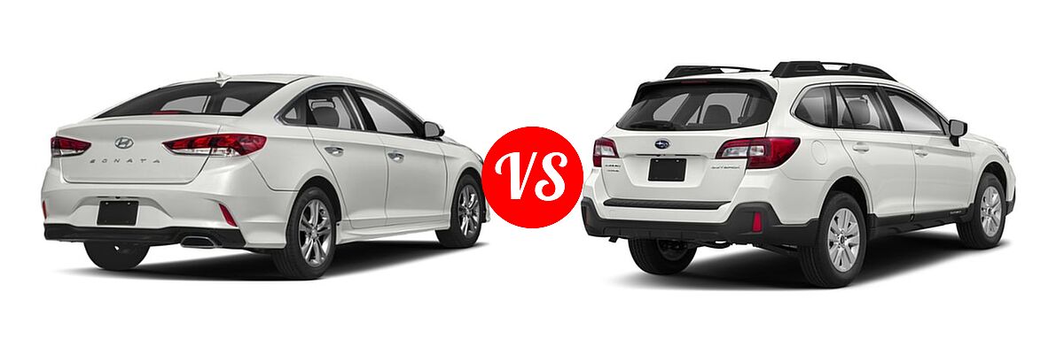 2018 Hyundai Sonata Sedan Eco / SE / SEL vs. 2018 Subaru Legacy Sedan 2.5i - Rear Right Comparison