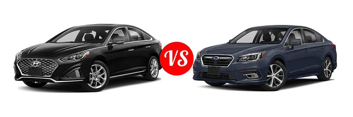 2018 Hyundai Sonata Sedan Sport vs. 2018 Subaru Legacy Sedan Limited - Front Left Comparison