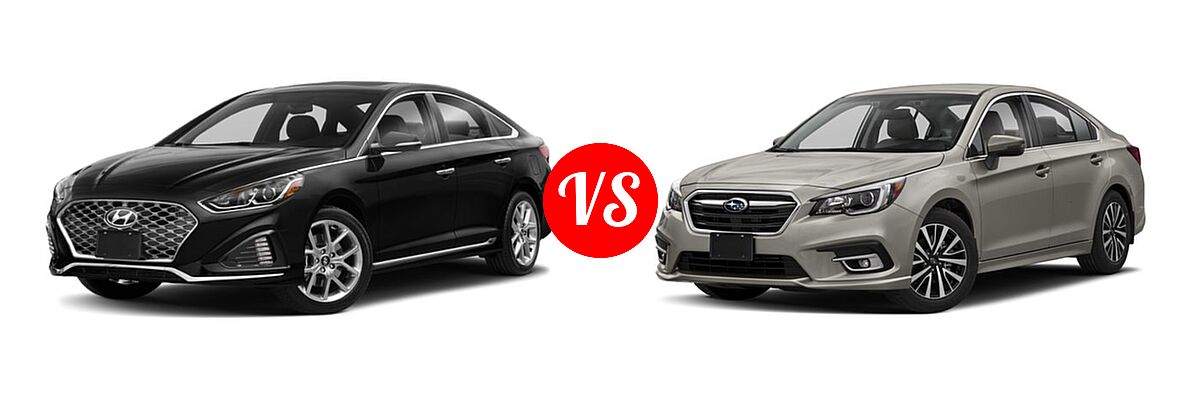 2018 Hyundai Sonata Sedan Sport vs. 2018 Subaru Legacy Sedan Premium - Front Left Comparison