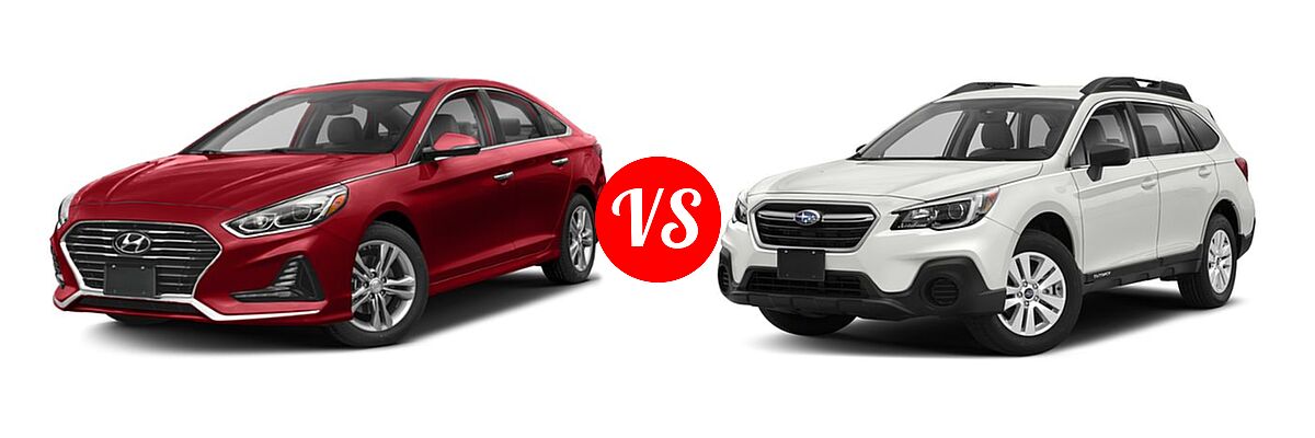 2018 Hyundai Sonata Sedan Limited vs. 2018 Subaru Legacy Sedan 2.5i - Front Left Comparison