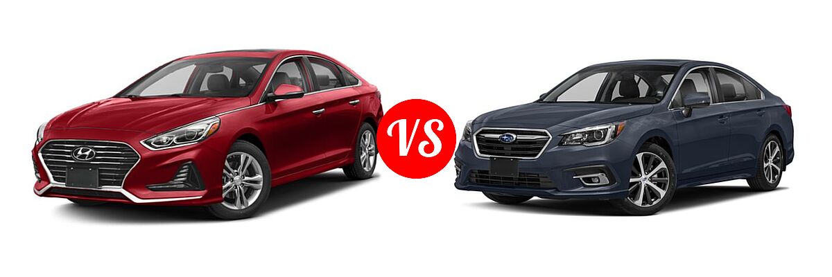 2018 Hyundai Sonata Sedan Limited vs. 2018 Subaru Legacy Sedan Limited - Front Left Comparison