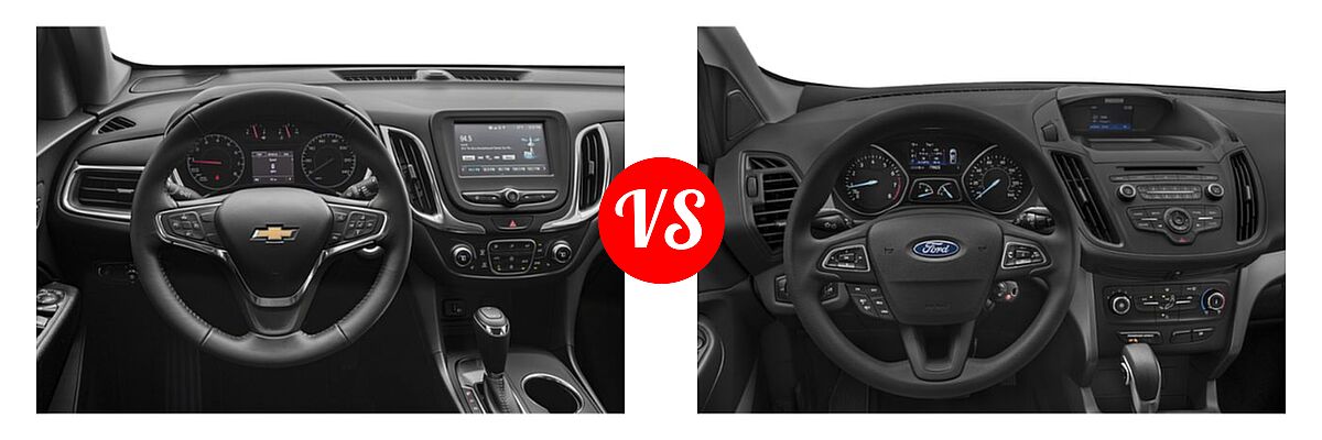 2019 Chevrolet Equinox SUV L / LS / LT vs. 2019 Ford Escape SUV S / SE / SEL / Titanium - Dashboard Comparison