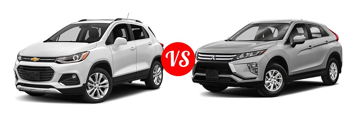 2019 Chevrolet Trax SUV Premier vs. 2019 Mitsubishi Eclipse Cross SUV ES / LE / SE / SEL - Front Left Comparison