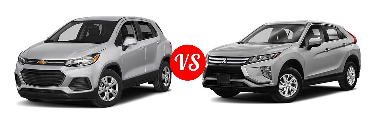 2019 Chevrolet Trax SUV LS vs. 2019 Mitsubishi Eclipse Cross SUV ES / LE / SE / SEL - Front Left Comparison