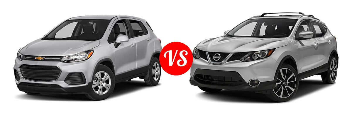 2019 Chevrolet Trax SUV LS vs. 2019 Nissan Rogue Sport SUV SL - Front Left Comparison