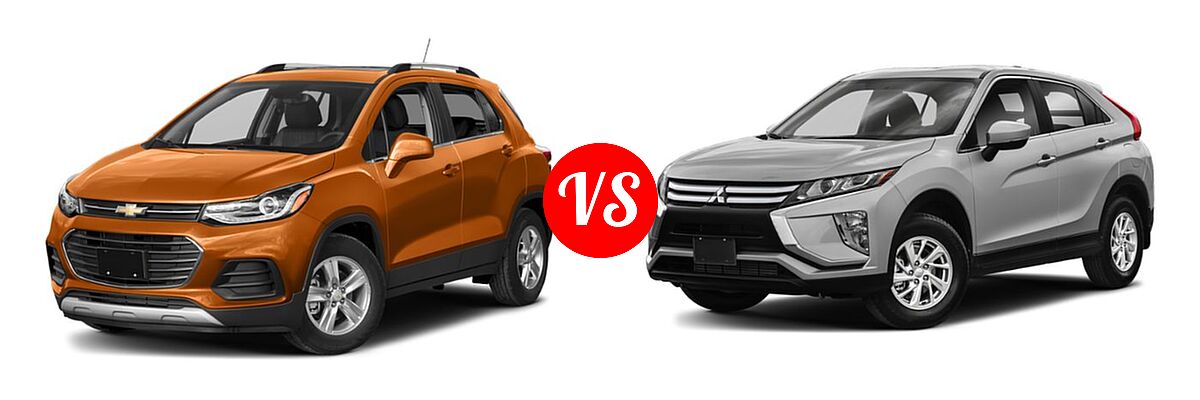 2019 Chevrolet Trax SUV LT vs. 2019 Mitsubishi Eclipse Cross SUV ES / LE / SE / SEL - Front Left Comparison