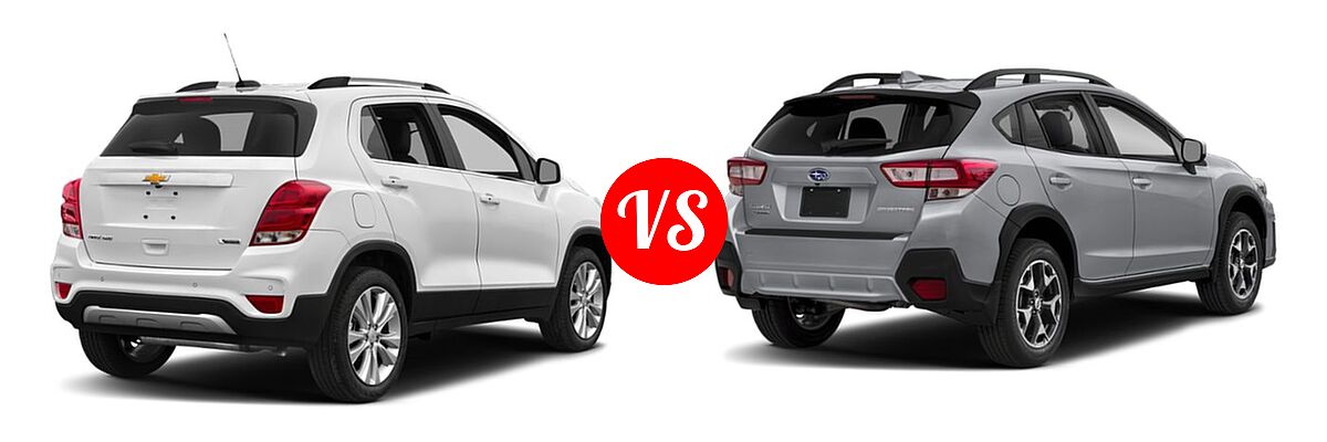 2019 Chevrolet Trax SUV Premier vs. 2019 Subaru Crosstrek SUV 2.0i CVT / Limited / Premium - Rear Right Comparison