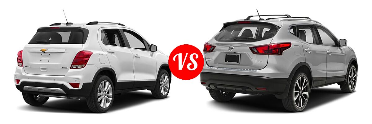 2019 Chevrolet Trax SUV Premier vs. 2019 Nissan Rogue Sport SUV SL - Rear Right Comparison