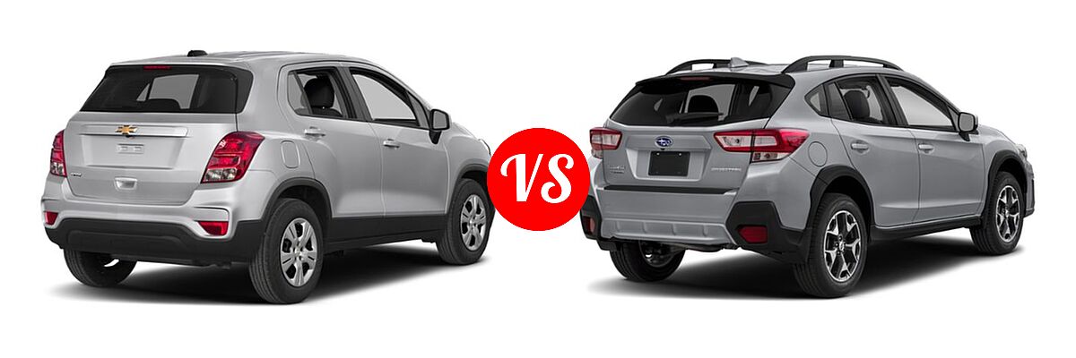 2019 Chevrolet Trax SUV LS vs. 2019 Subaru Crosstrek SUV 2.0i CVT / Limited / Premium - Rear Right Comparison