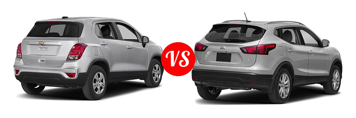 2019 Chevrolet Trax SUV LS vs. 2019 Nissan Rogue Sport SUV S / SV - Rear Right Comparison