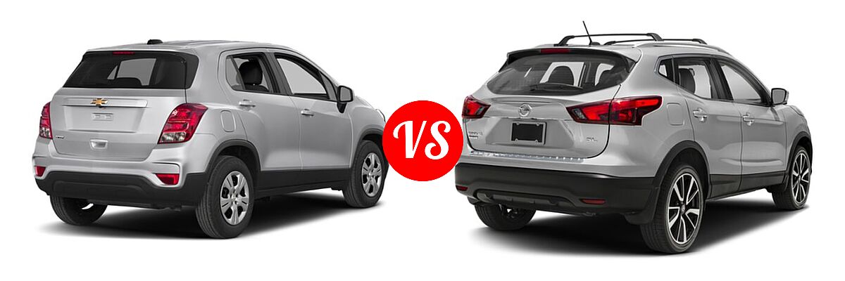2019 Chevrolet Trax SUV LS vs. 2019 Nissan Rogue Sport SUV SL - Rear Right Comparison
