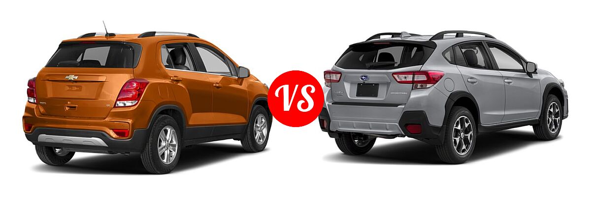 2019 Chevrolet Trax SUV LT vs. 2019 Subaru Crosstrek SUV 2.0i CVT / Limited / Premium - Rear Right Comparison