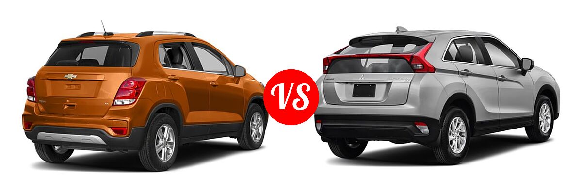 2019 Chevrolet Trax SUV LT vs. 2019 Mitsubishi Eclipse Cross SUV ES / LE / SE / SEL - Rear Right Comparison