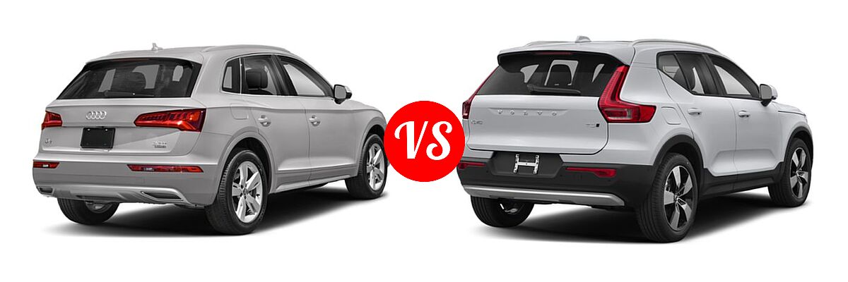 2019 Audi Q5 SUV Premium vs. 2019 Volvo XC40 SUV Momentum / R-Design - Rear Right Comparison