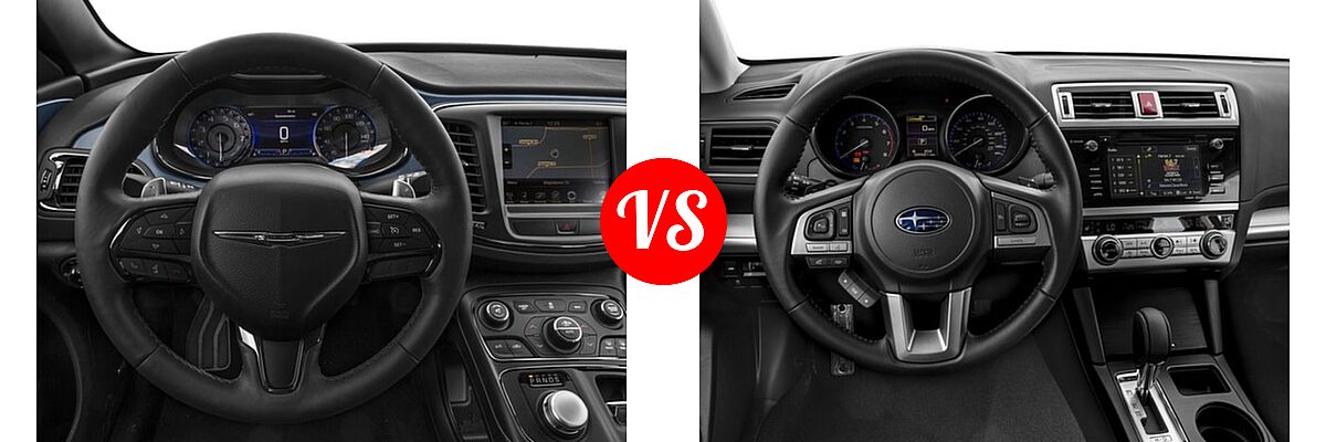 2017 Chrysler 200 Sedan 200S Alloy Edition vs. 2017 Subaru Legacy Sedan Premium - Dashboard Comparison