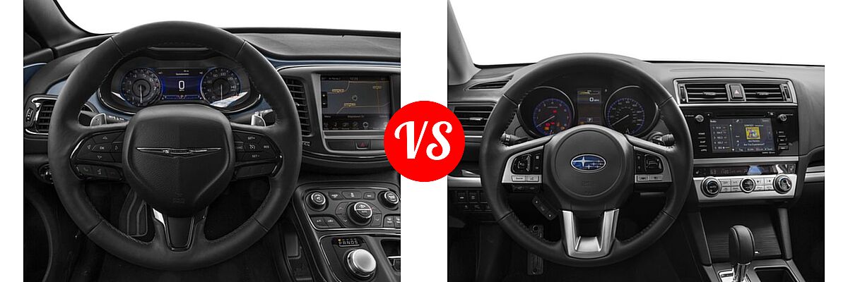 2017 Chrysler 200 Sedan 200S Alloy Edition vs. 2017 Subaru Legacy Sedan Sport - Dashboard Comparison
