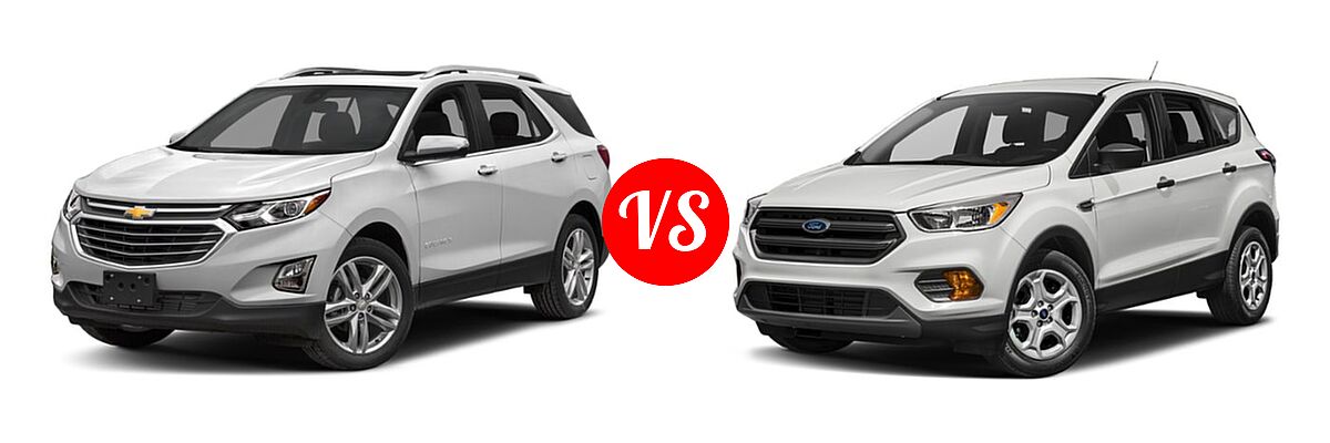 2019 Chevrolet Equinox SUV Premier vs. 2019 Ford Escape SUV S / SE / SEL / Titanium - Front Left Comparison