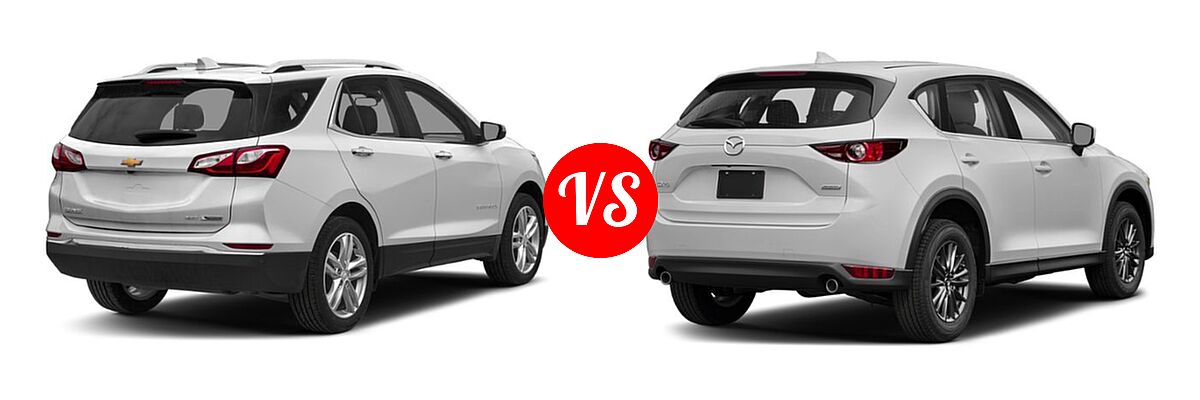 2019 Chevrolet Equinox SUV Premier vs. 2019 Mazda CX-5 SUV Sport - Rear Right Comparison