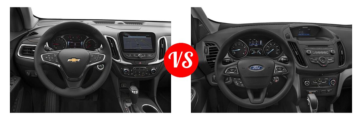 2019 Chevrolet Equinox SUV Premier vs. 2019 Ford Escape SUV S / SE / SEL / Titanium - Dashboard Comparison