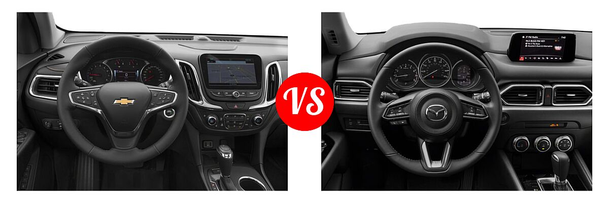 2019 Chevrolet Equinox SUV Premier vs. 2019 Mazda CX-5 SUV Grand Touring - Dashboard Comparison