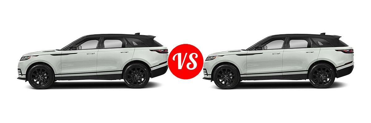 2018 Land Rover Range Rover Velar SUV First Edition / R-Dynamic HSE / R-Dynamic SE / S vs. 2018 Land Rover Range Rover Velar SUV Diesel R-Dynamic HSE / R-Dynamic SE / S - Side Comparison