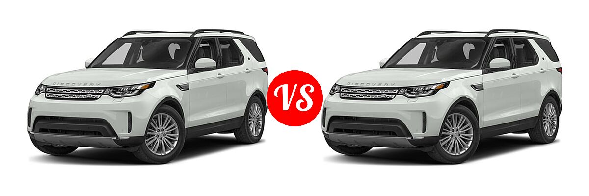2017 Land Rover Discovery SUV First Edition / HSE / HSE Luxury / SE vs. 2017 Land Rover Discovery SUV Diesel HSE / HSE Luxury - Front Left Comparison