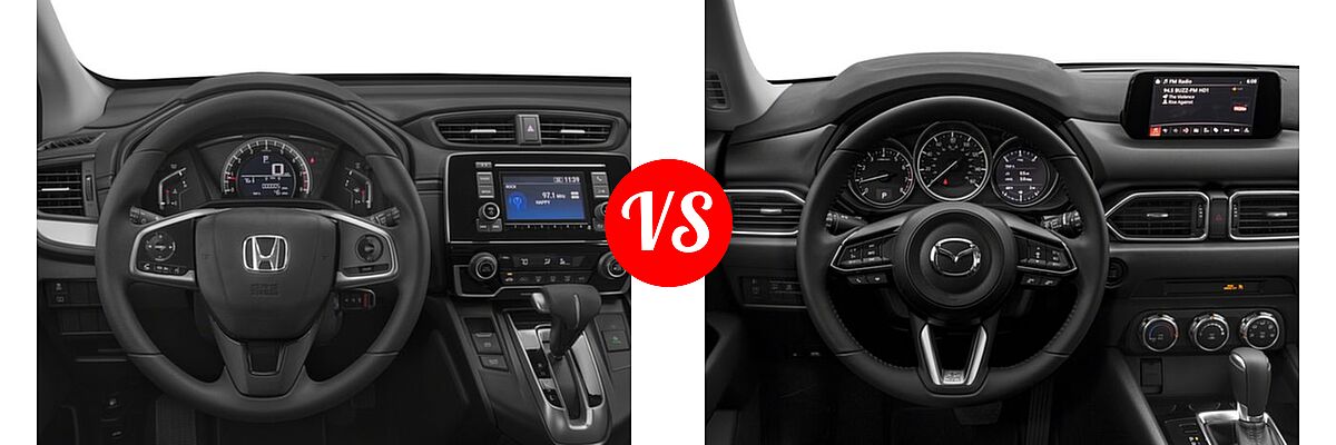 2018 Honda CR-V SUV LX vs. 2018 Mazda CX-5 SUV Sport - Dashboard Comparison