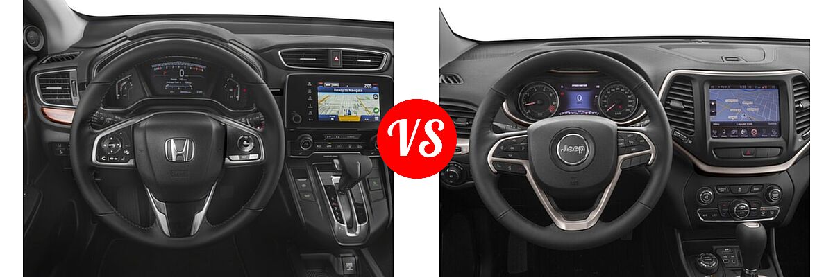 2018 Honda CR-V SUV EX-L vs. 2018 Jeep Cherokee SUV Limited - Dashboard Comparison