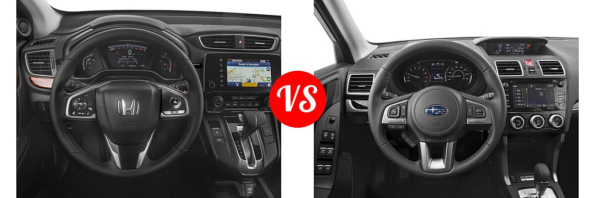 2018 Honda CR-V SUV EX-L vs. 2018 Subaru Forester SUV Limited - Dashboard Comparison