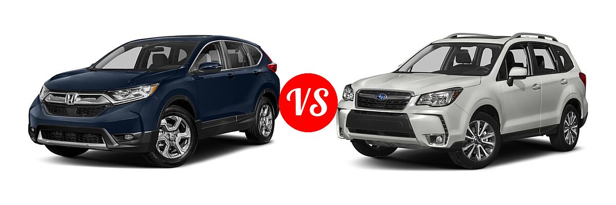 2018 Honda CR-V SUV EX vs. 2018 Subaru Forester SUV Premium - Front Left Comparison