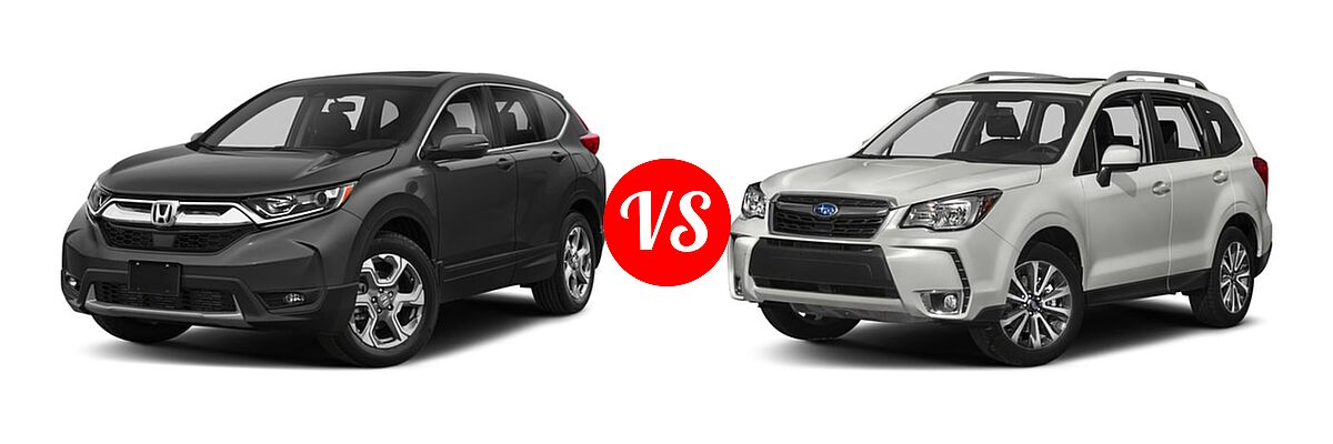 2018 Honda CR-V SUV EX vs. 2018 Subaru Forester SUV Premium - Front Left Comparison